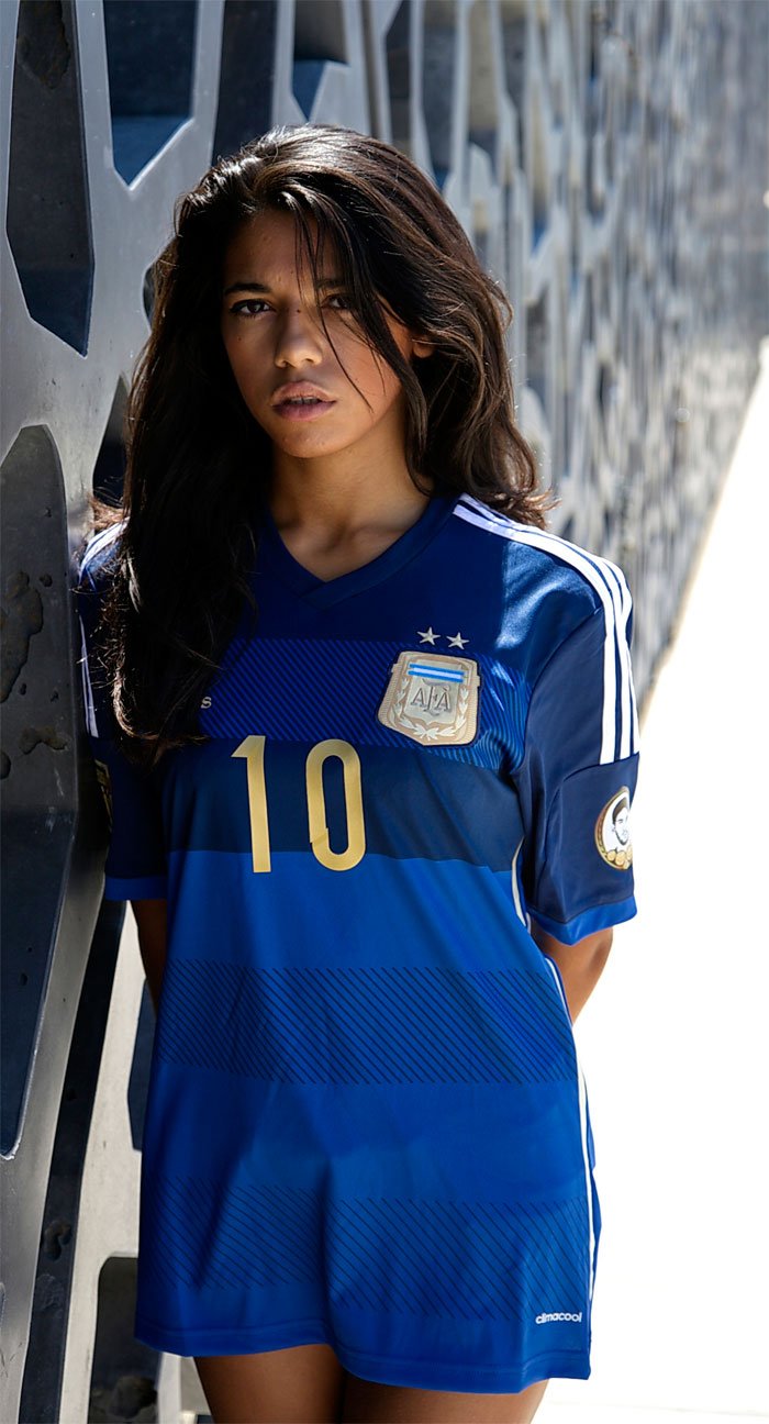 Argentina girl straight look