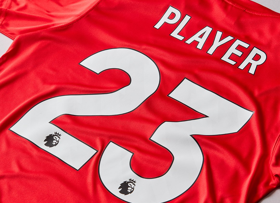 New EPL 23/24 name and number font